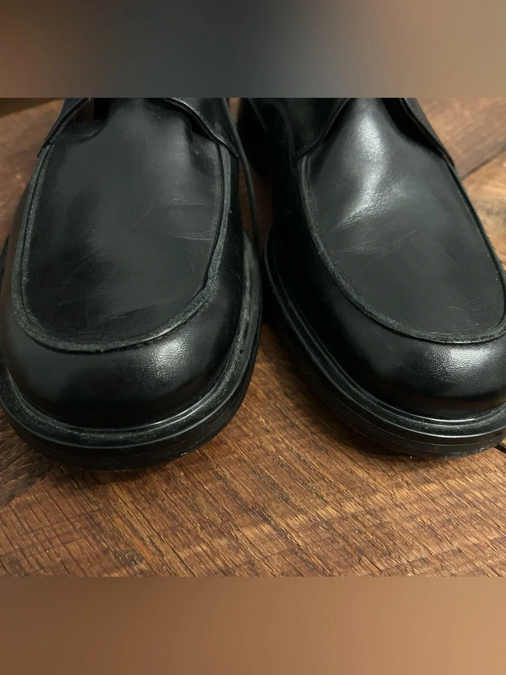 Barneys New York Black Leather Oxcord Dress Shoes- made in Italy. Size 10